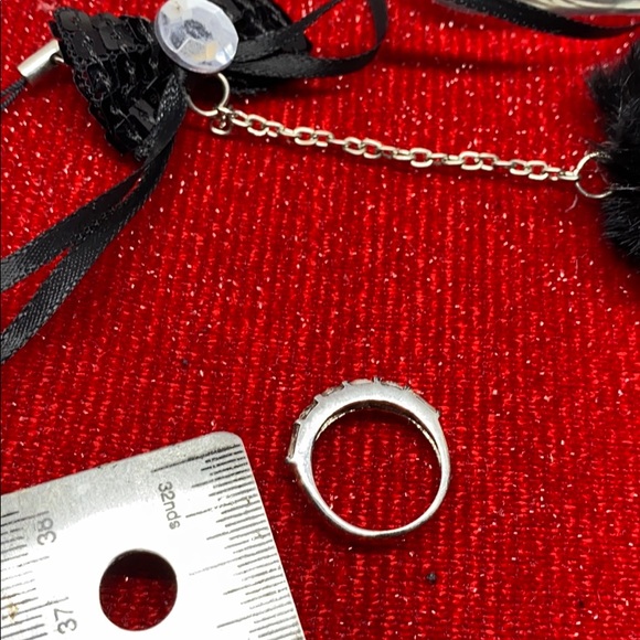 Princess cut 18k white Gold overlay She say yes !! 💎💋🍾rings - Picture 11 of 17